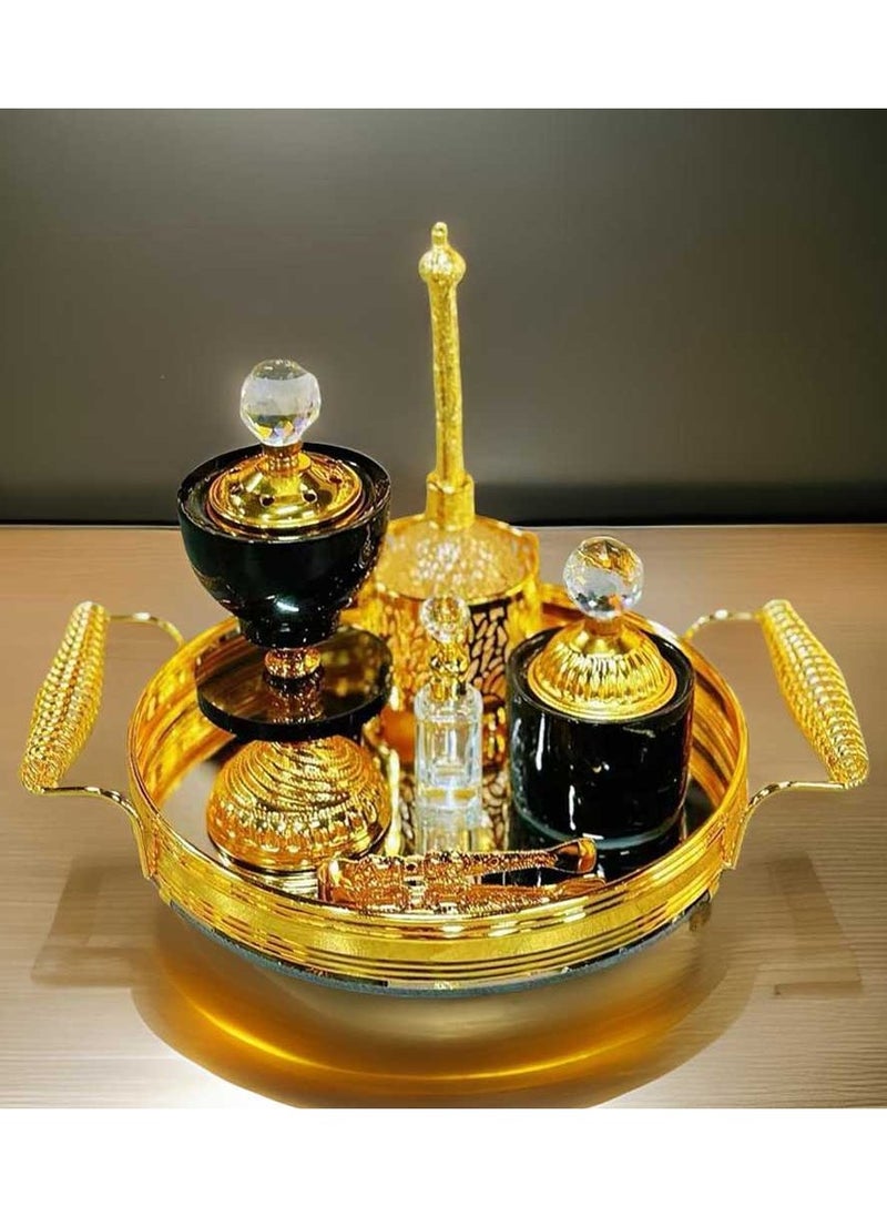 Elegant Design Incense Burner Set Arabic Oud Holder for Home and Office Fragrance