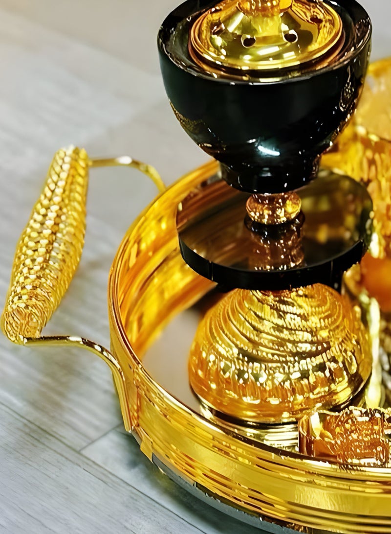Elegant Design Incense Burner Set Arabic Oud Holder for Home and Office Fragrance