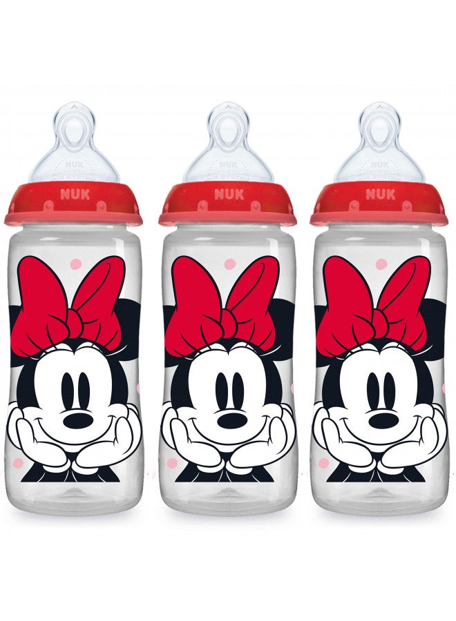 Smooth Flow Anti Colic Disney Baby Bottle, Minnie Mouse, 10Oz (Pack Of 3)