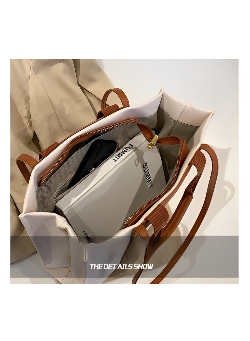 Women's Purses Tote Bag Top Handle Satchel Handbag Shoulder Crossbody Bags with Large Capacity Canvas Bag for Commuting & Daily & Travel