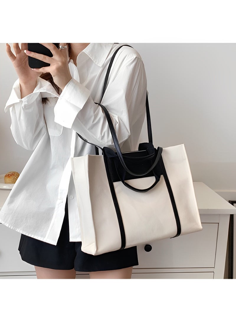 Women's Purses Tote Bag Top Handle Satchel Handbag Shoulder Crossbody Bags with Large Capacity Canvas Bag for Commuting & Daily & Travel