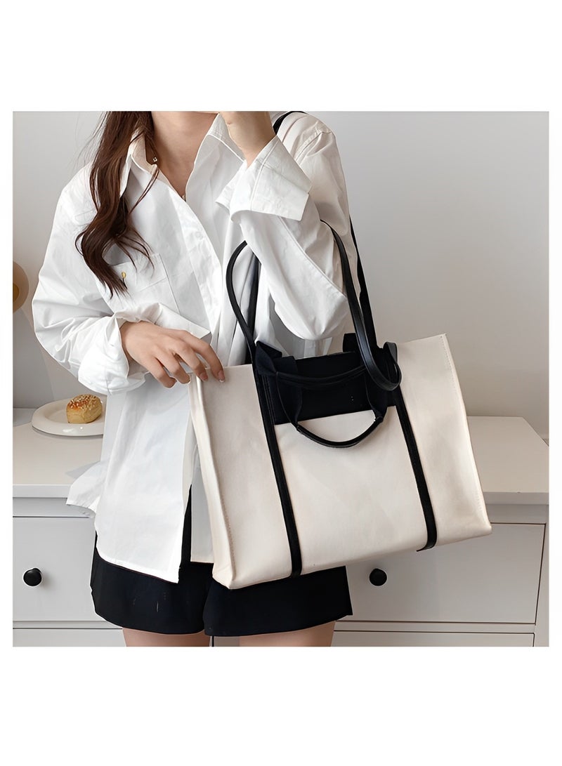 Women's Purses Tote Bag Top Handle Satchel Handbag Shoulder Crossbody Bags with Large Capacity Canvas Bag for Commuting & Daily & Travel