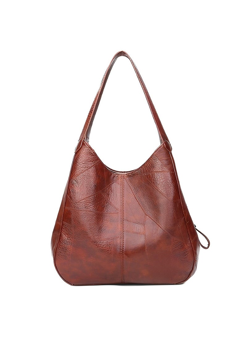 Women's Tote Shoulder Bag Soft Leather Handbag with Large Capacity Genuine Leather Tote Bags Made of High Quality PU Leather