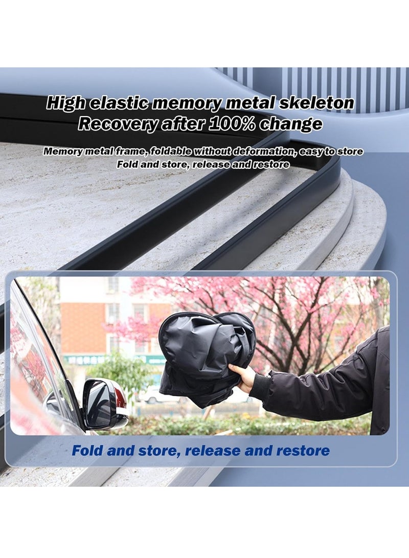 Foldable Sunshade For Car Windshield Reflective Automotive Windshield Sunshades Front Windshield Sun Shade Foldable Sunshade For Heat And UV Protection