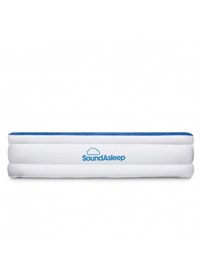 Soundasleep Dream Series Luxury Air Mattress With Comfortcoil Technology And Built-In High Capacity Pump For Home And Camping- Double Height, Adjustable, Inflatable Blow Up, Portable - Queen Size