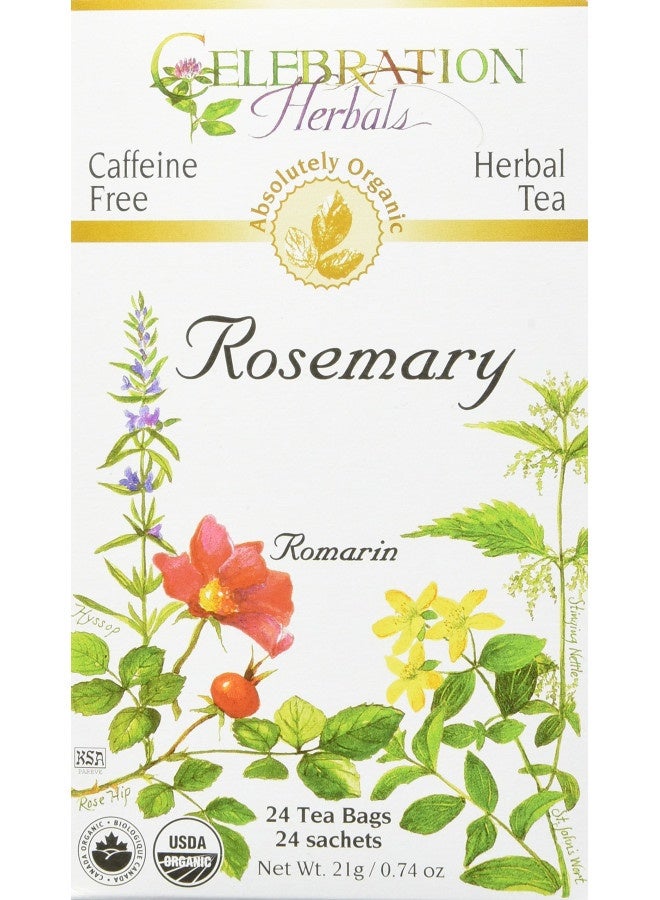 Celebration Herbals Rosemary Leaf Tea Organic 24 Bag, 0.74 Ounce