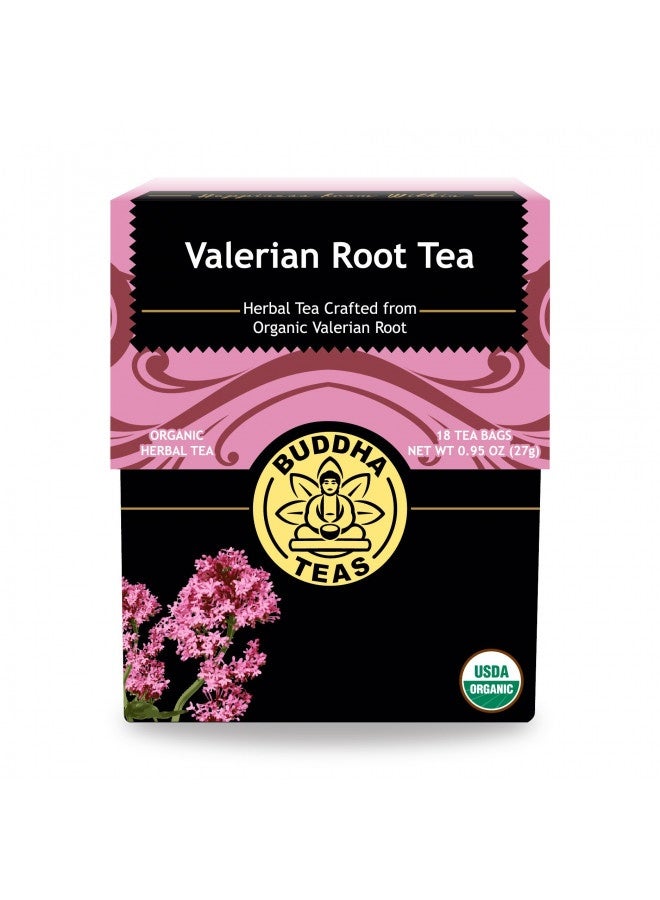 Buddha Teas Organic Valerian Root Tea - Ou Kosher, Usda Organic, Ccof Organic, 18 Bleach-Free Tea Bags