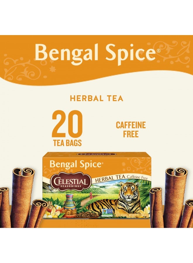 Celestial Seasonings Herbal Tea, Bengal Spice, Caffeine Free, 20 Tea Bags (Pack Of 6)