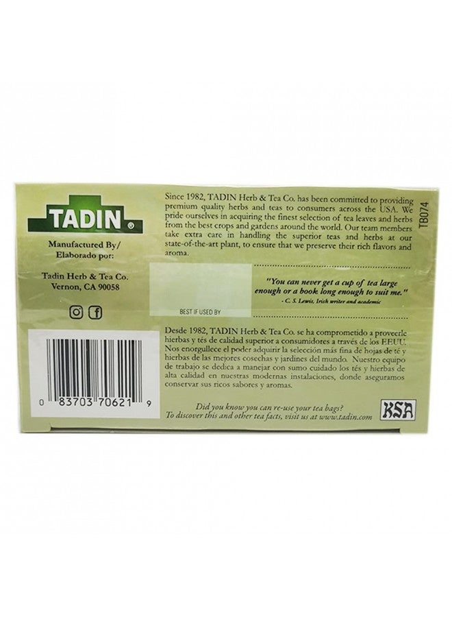 Tadin Tea Aloe Vera With Cactus 24 Bags - Te De Sabila Con Nopal - Tea