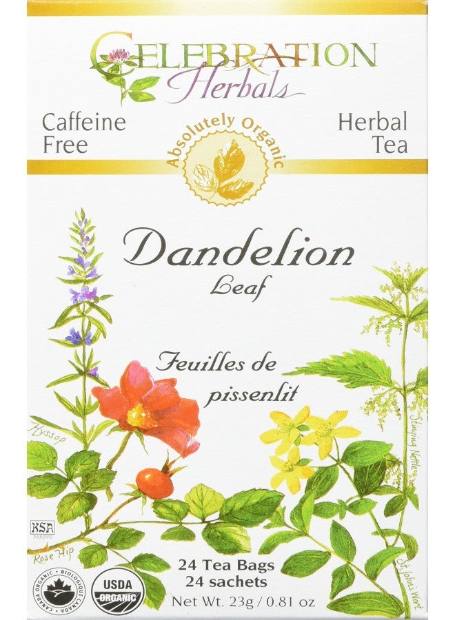 Celebration Herbals Dandelion Leaf Tea Organic 24 Bag, 0.81 Ounce