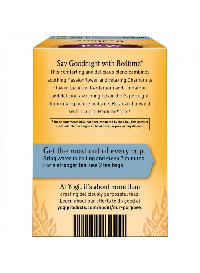 Yogi Tea - Bedtime (6 Pack) - Supports A Good Night’S Sleep - Tea With Passionflower, Chamomile, Valerian Root, And Lavender - 96 Organic Herbal Tea Bags