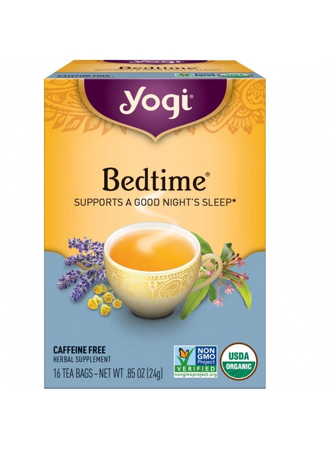 Yogi Tea - Bedtime (6 Pack) - Supports A Good Night’S Sleep - Tea With Passionflower, Chamomile, Valerian Root, And Lavender - 96 Organic Herbal Tea Bags