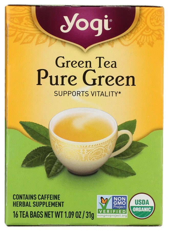 Yogi Tea, Green Tea Pure Green, 16 Count