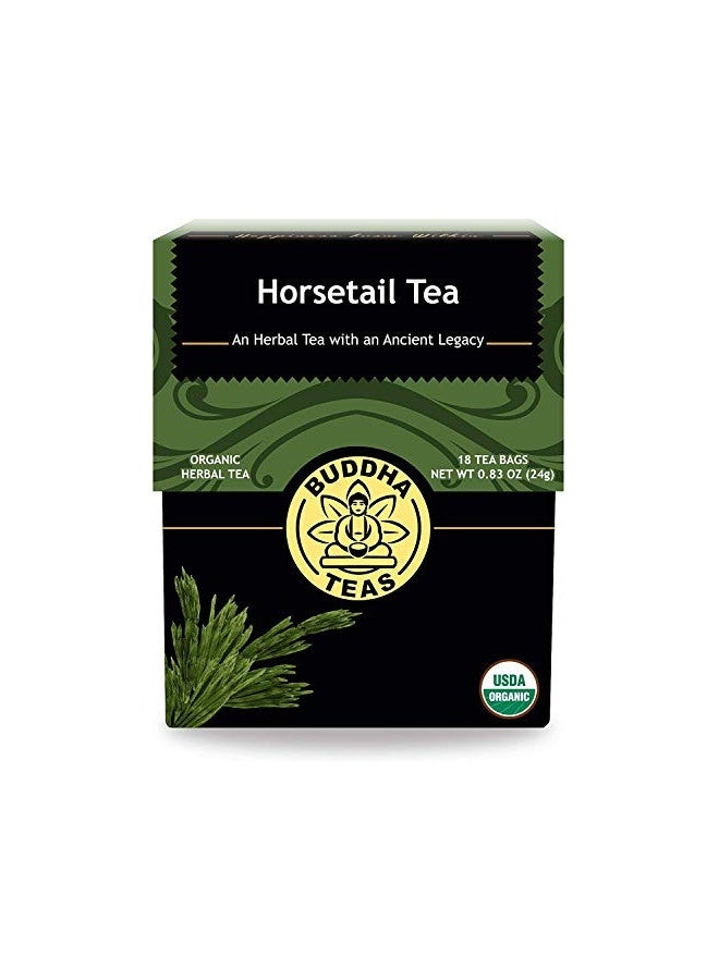 Buddha Teas - Horsetail - Organic Herbal Tea - For Cognitive Balance And Overall Health - With Antioxidants, B Vitamins And Silica - Caffeine Free - 100% Kosher And Non-Gmo - 18 Tea Bags (Pack Of 1)