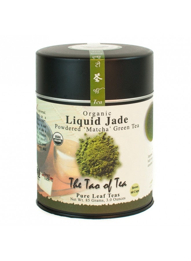 The Tao Of Tea Liquid Jade Powdered Matcha Green Tea, Loose Leaf, 3 Oz