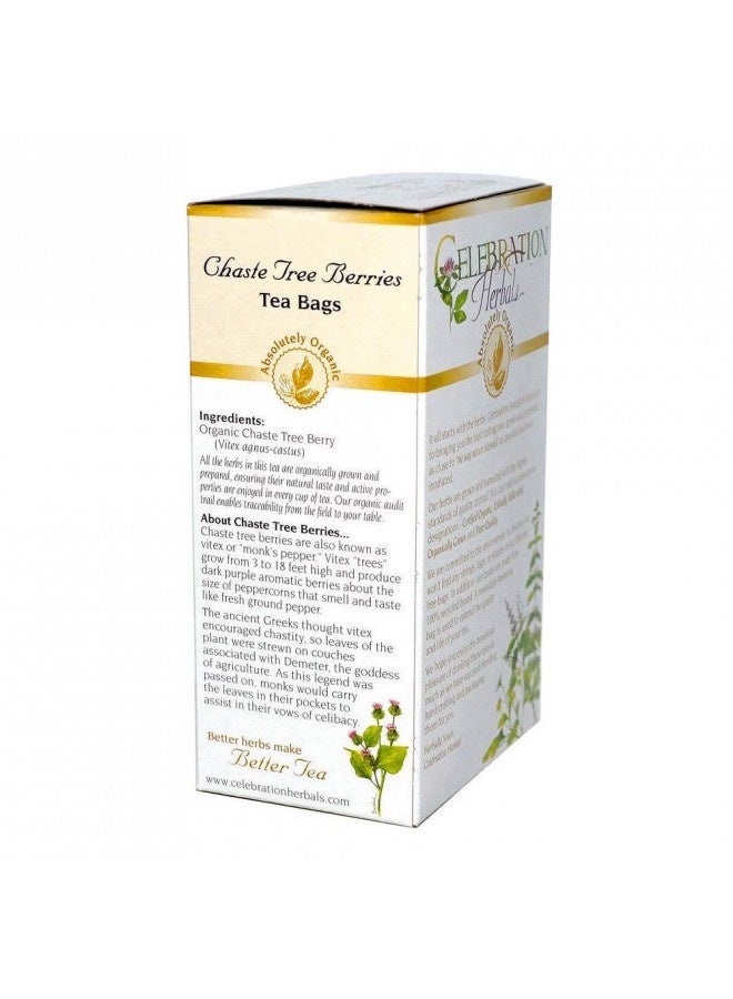 Celebration Herbals Organic Chaste Tree Berries Tea, 24 Bags