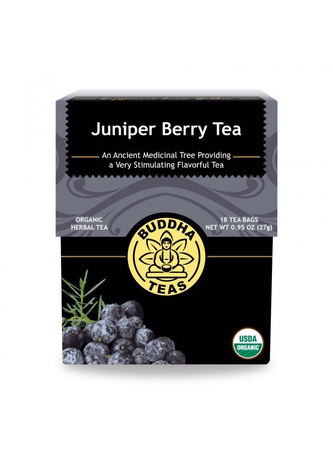 Buddha Teas Organic Juniper Berry Tea - Ou Kosher, Usda Organic, Ccof Organic, 18 Bleach-Free Tea Bags