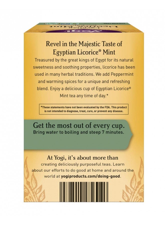 Yogi Tea, Egyptian Licorice Mint, 16 Count