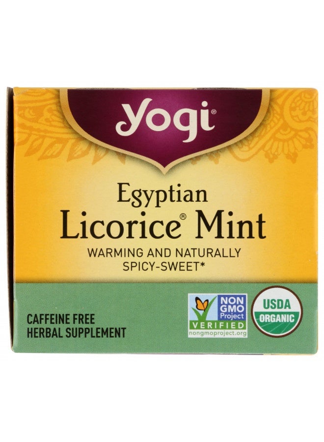 Yogi Tea, Egyptian Licorice Mint, 16 Count