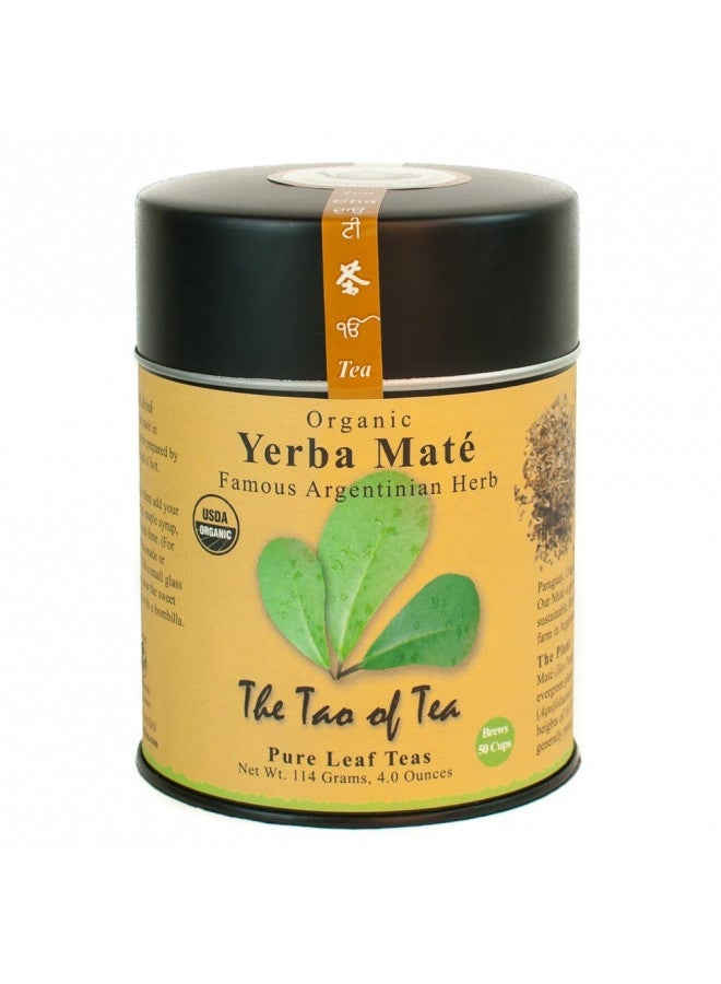 The Tao Of Tea, Argentinian Yerba Mate, Certified Organic, 4-Ounce Tin