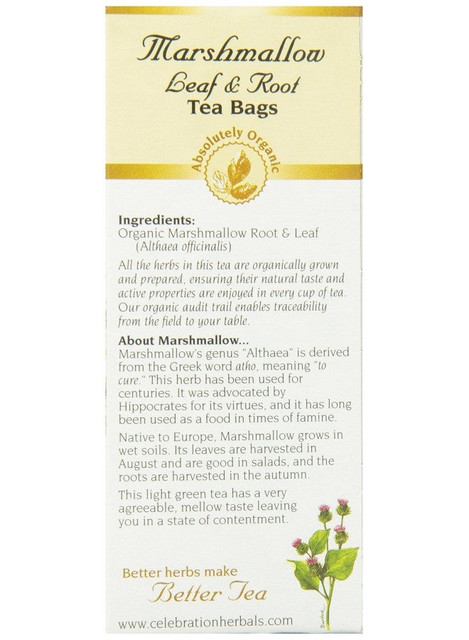 Celebration Herbals Marshmallow Leaf And Root Organic 24 Bag, 0.02 Pound