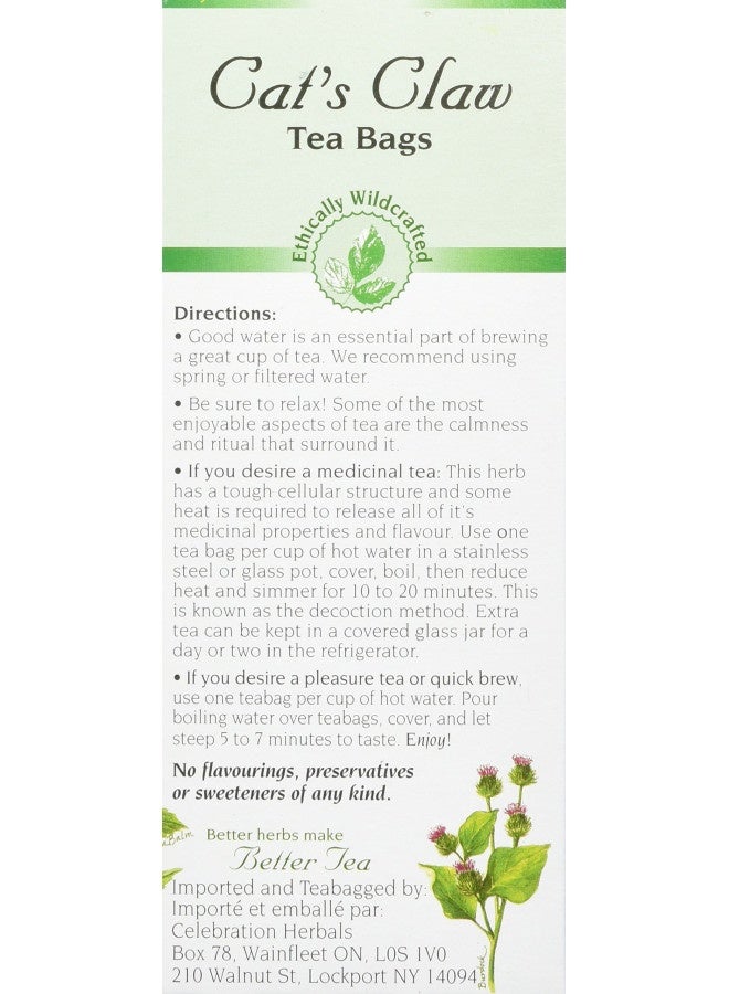 Celebration Herbals Cat'S Claw Inner Bark, 24 Herbal Tea Bags