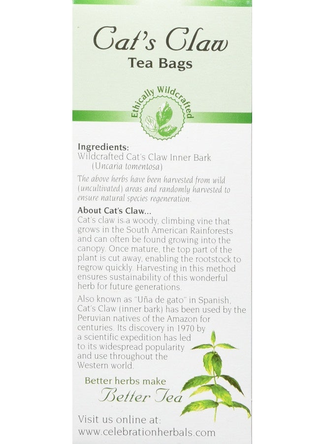 Celebration Herbals Cat'S Claw Inner Bark, 24 Herbal Tea Bags