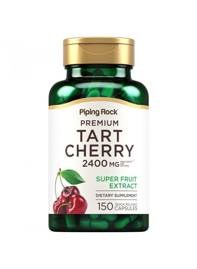 Piping Rock Tart Cherry Extract Capsules 2400Mg | 150 Pills | Premium Super Fruit | Non-Gmo, Gluten Free Supplement