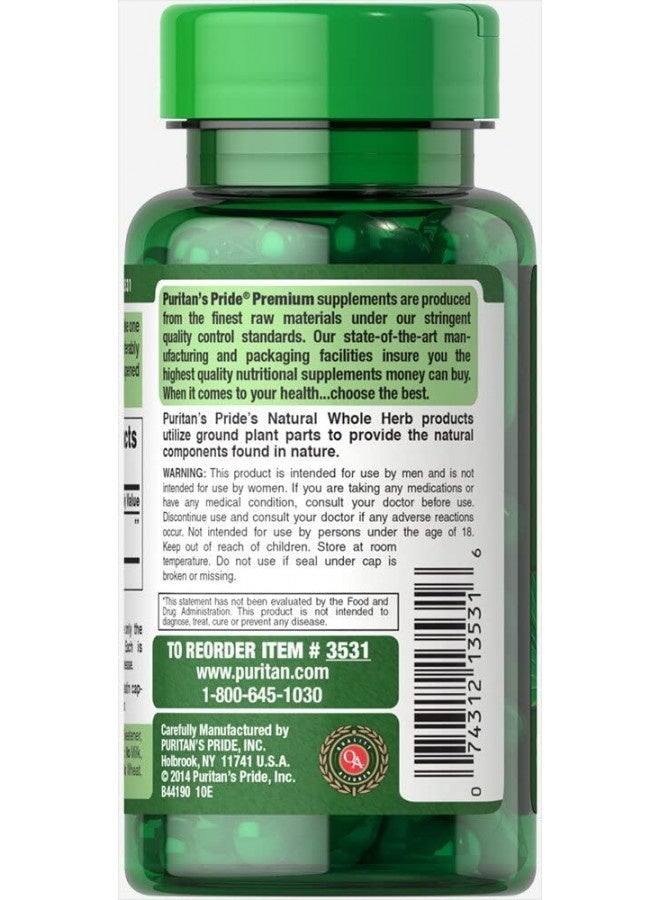 Puritan'S Pride Saw Palmetto 450 Mg, Supports Prostate And Urinary Health, 100 Count