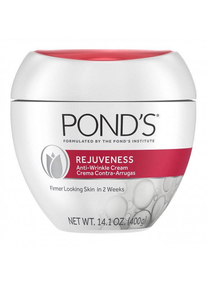 Pond'S Anti-Wrinkle Face Cream Anti-Aging Moisturizer With Alpha Hydroxy Acid And Collagen 14.1 Oz