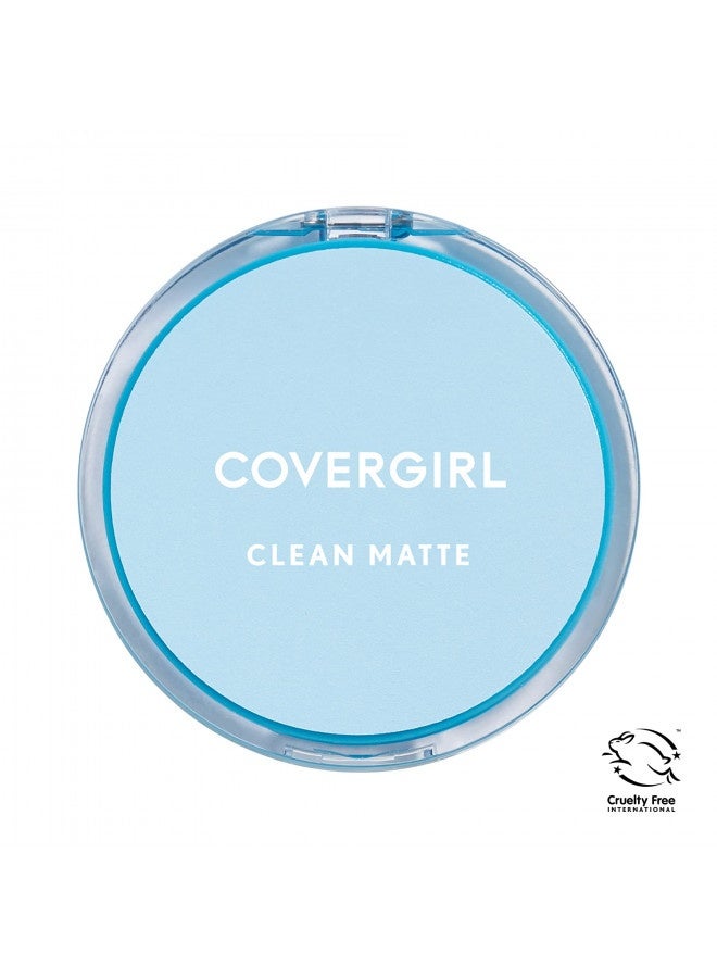 Covergirl Clean Matte Pressed Powder, Medium Light 535, 0.35 Oz, Pack Of 1 (Packaging May Vary)