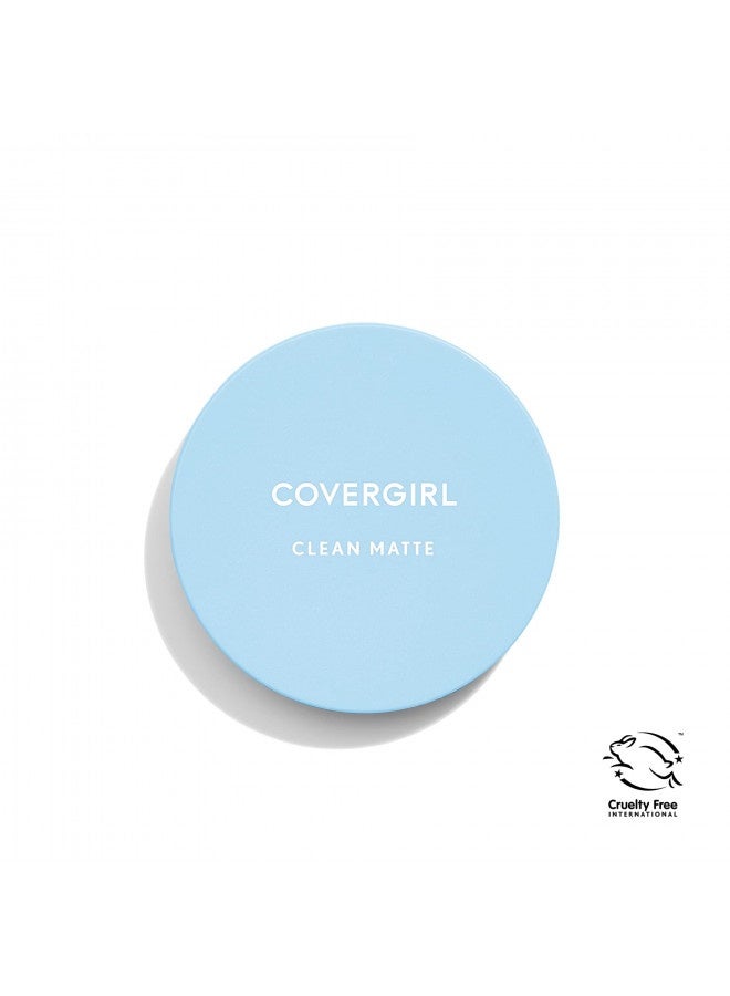 Covergirl Clean Matte Pressed Powder, Medium Light 535, 0.35 Oz, Pack Of 1 (Packaging May Vary)