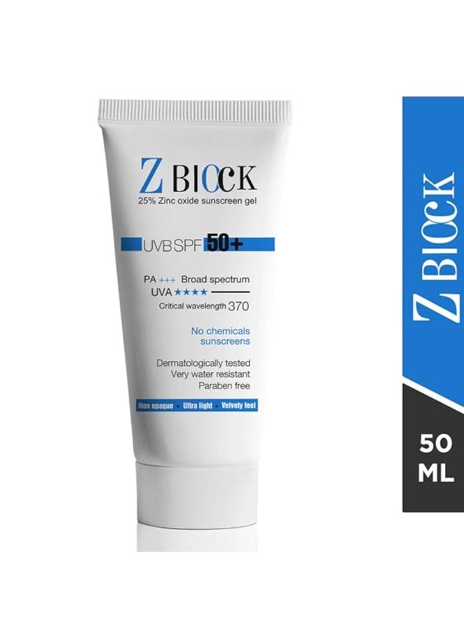 Ethiglo Face Wash 70ml and Z-Block 25% Zinc Oxide Sunscreen Gel, SPF 58, 50 ml