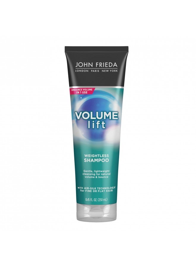 John Frieda Volume Lift Lightweight Shampoo For Natural Fullness, 8.45 Ounces, Safe For Colour-Treated Hair, Volumizing Shampoo For Fine Or Flat Hair