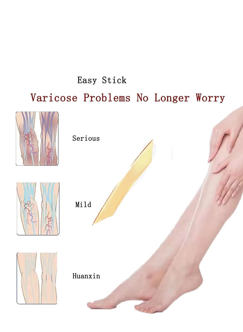 Veinless Immediate Relief Herbal Patch, Varicose Veins Treatment for Legs, Spider Veins Removal for Legs Treatment Patch (2 Box-24 Pcs)
