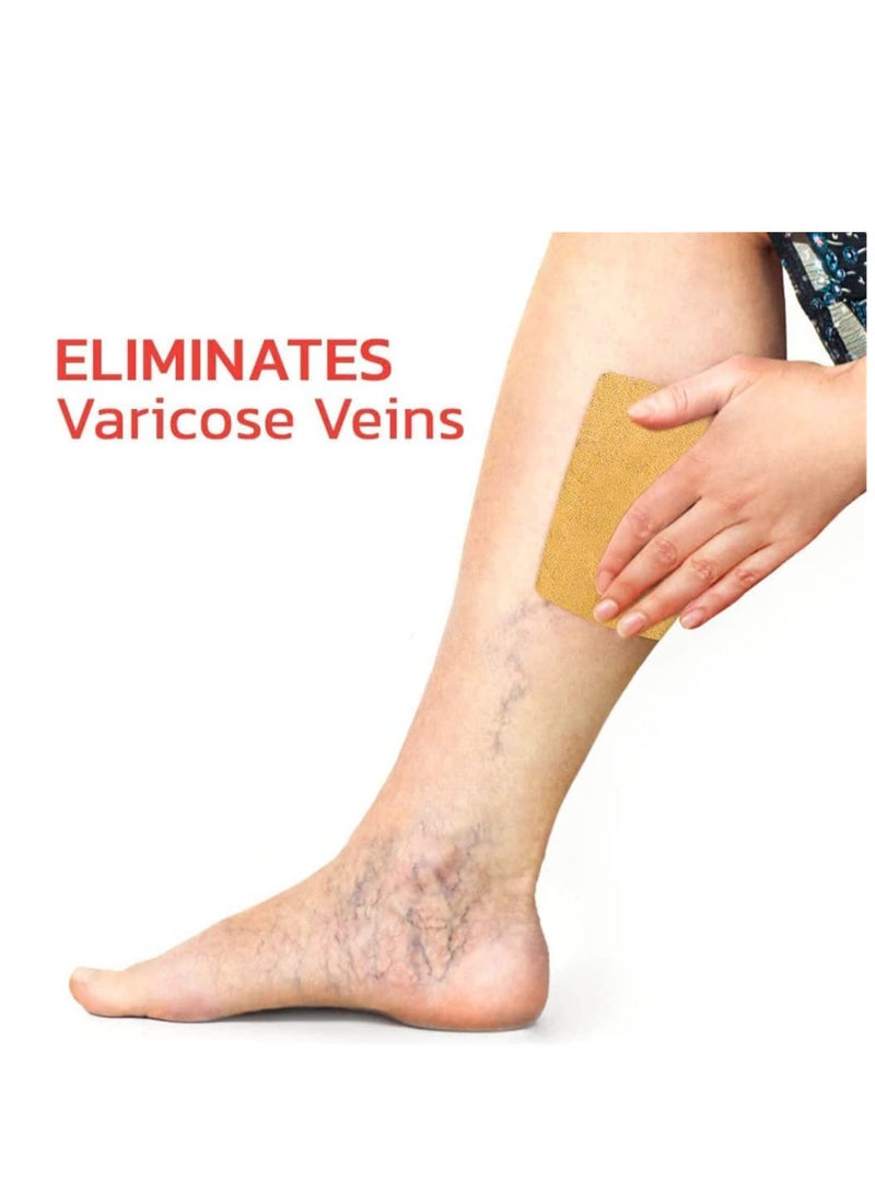Veinless Immediate Relief Herbal Patch, Varicose Veins Treatment for Legs, Spider Veins Removal for Legs Treatment Patch (2 Box-24 Pcs)