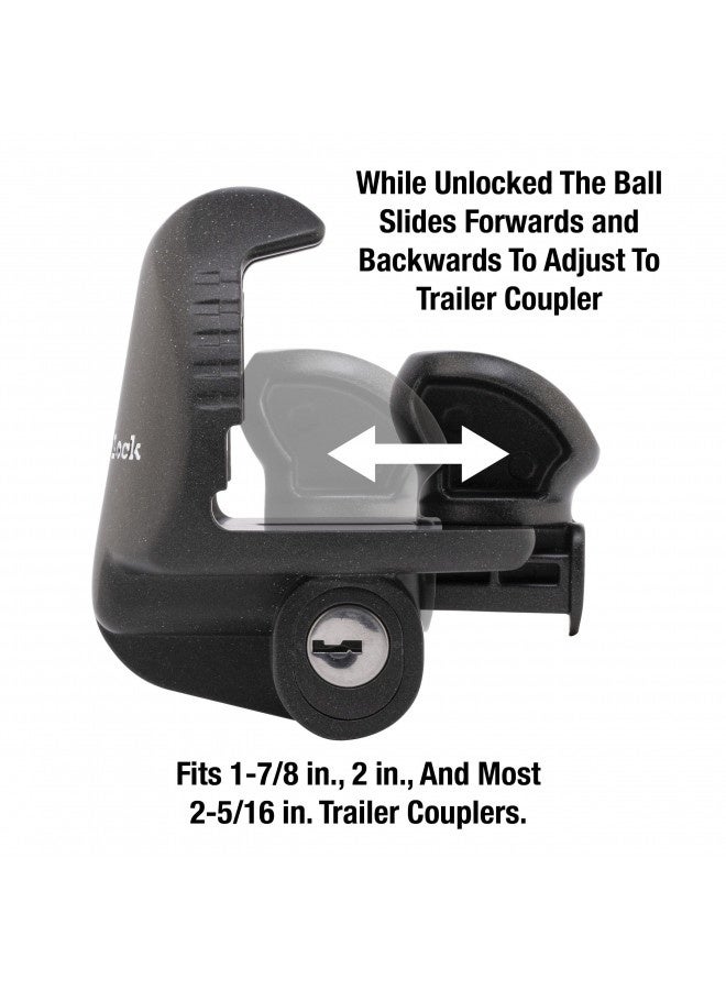Master Lock 379Atpy Universal Trailer Hitch Lock , Black