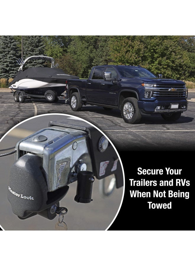 Master Lock 379Atpy Universal Trailer Hitch Lock , Black