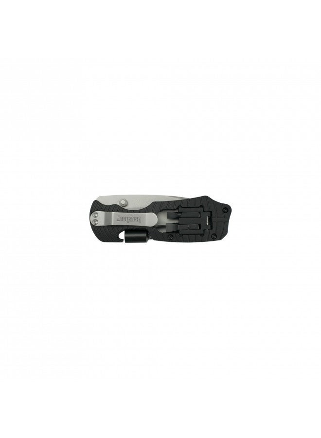 Kershaw Select Fire Multi-Function Pocket Knife, 4-Piece Bit Set And Driver, 3.4