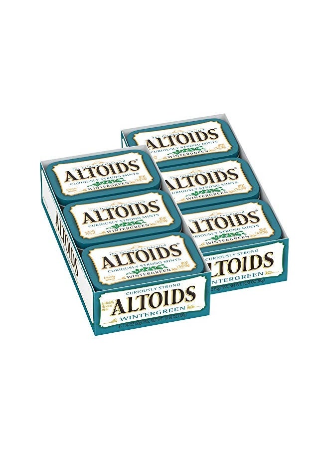 Altoids Classic Wintergreen Breath Mints, 1.76 Ounce - 6 Count (Pack Of 2)