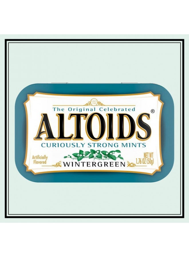 Altoids Classic Wintergreen Breath Mints, 1.76 Ounce - 6 Count (Pack Of 2)