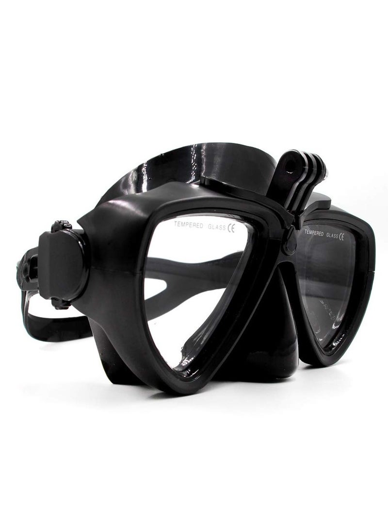 Diving Goggles with GoPro Compatibility for Hero 7, 6, 5, 4, 3, 2, Session 4, 5, Fusion 360, and DJI Osmo Action Cameras - Capture Underwater Beauty with Snorkel Glasses.