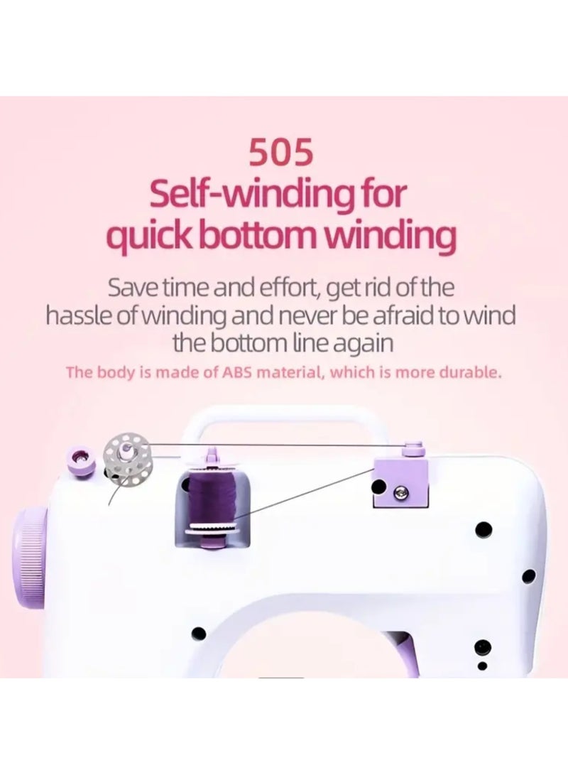 Sewing Machine,Portable Electric Sewing Machine Multifunctional,Home Sewing Machine,Adjustable Speed Overlock 12 Stitches Patterns