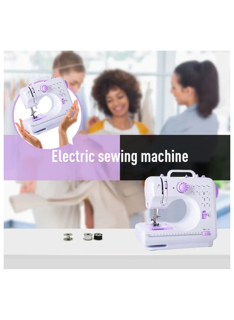 Sewing Machine,Portable Electric Sewing Machine Multifunctional,Home Sewing Machine,Adjustable Speed Overlock 12 Stitches Patterns