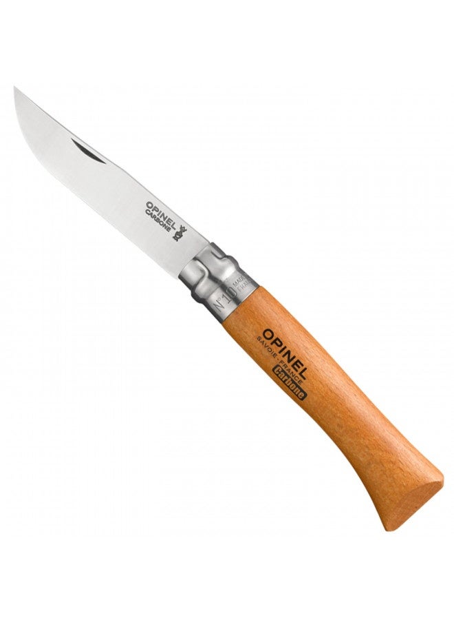 Opinel N Degree12 Bechwood Handle Carbon Steel Knife, 12 Cm Blade