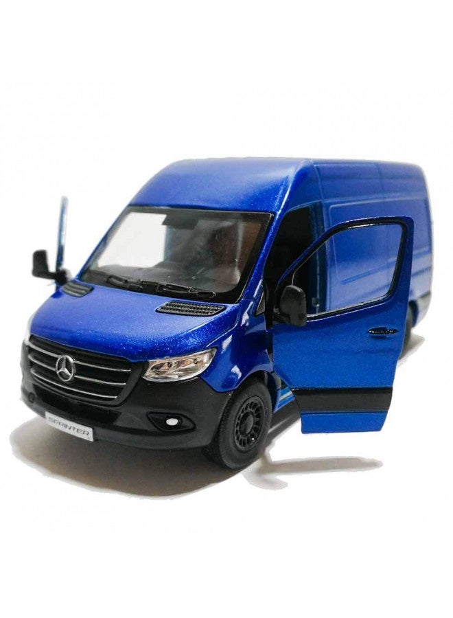 Kinsmart 2019 Mercedes-Benz Sprinter Cargo Van Blue 1:48 O Scale Die Cast Metal Model Toy Car W/Pullback Action
