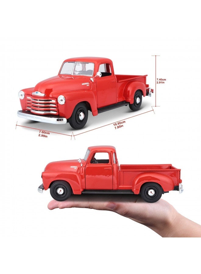 Maisto 1:25 Scale 1950 Chevrolet 3100 Pickup Diecast Truck Vehicle (Colors May Vary) , Red