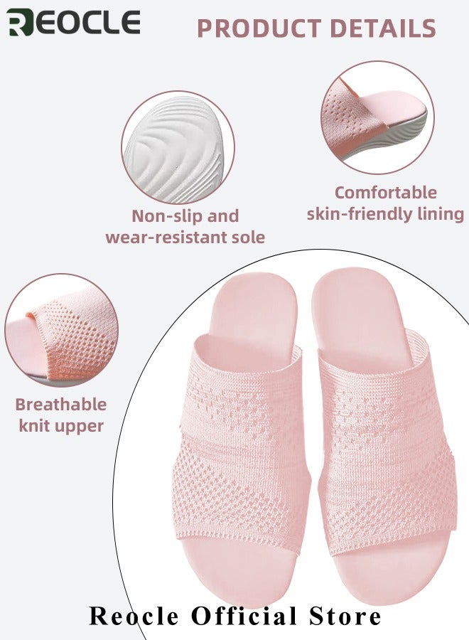 Women's Platform Sandals Stretch Orthopedic Sandals Open Toe Breathable Platform Shoes Beach Slippers Washable Slippers Comfort Walking Wedges