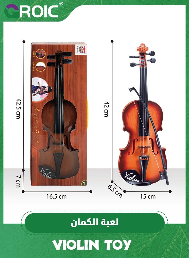 Violin Toy for Kids,4 Strings Violin Toys Musical Instruments for Children,Kids Violin Toy Kids Ukulele Toy Plastic Guitar Toy Musical Toy,Kid’s Violin for Beginners