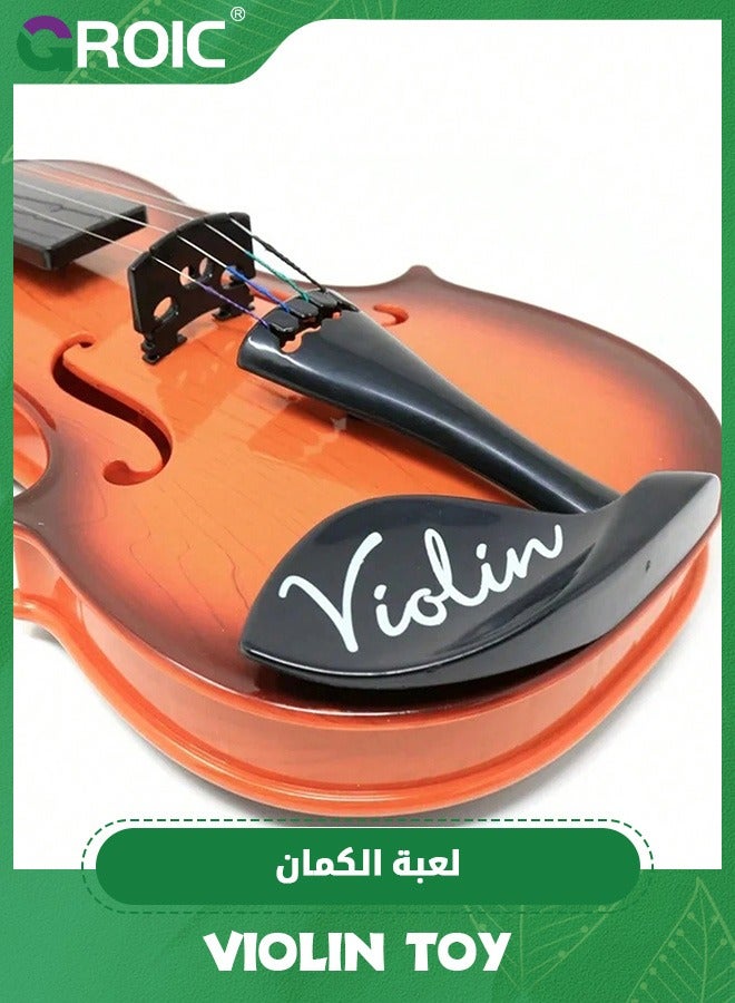 Violin Toy for Kids,4 Strings Violin Toys Musical Instruments for Children,Kids Violin Toy Kids Ukulele Toy Plastic Guitar Toy Musical Toy,Kid’s Violin for Beginners